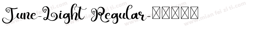 June-Light Regular字体转换